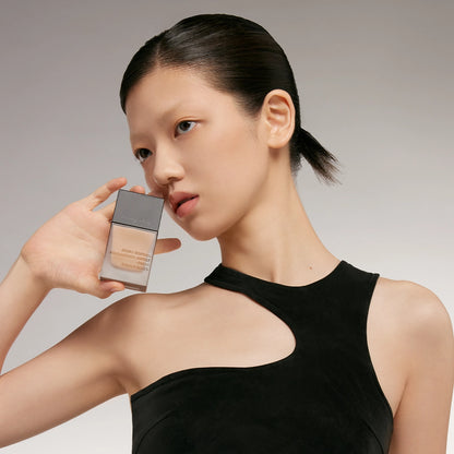 【Funny Elves 公式】方里 リキッドファンデーション 選べる2種類6色 ロングウェア 密着カバー くすみカバー うるおい 自然 メイクアップ 24時間持続力 三角スポンジ